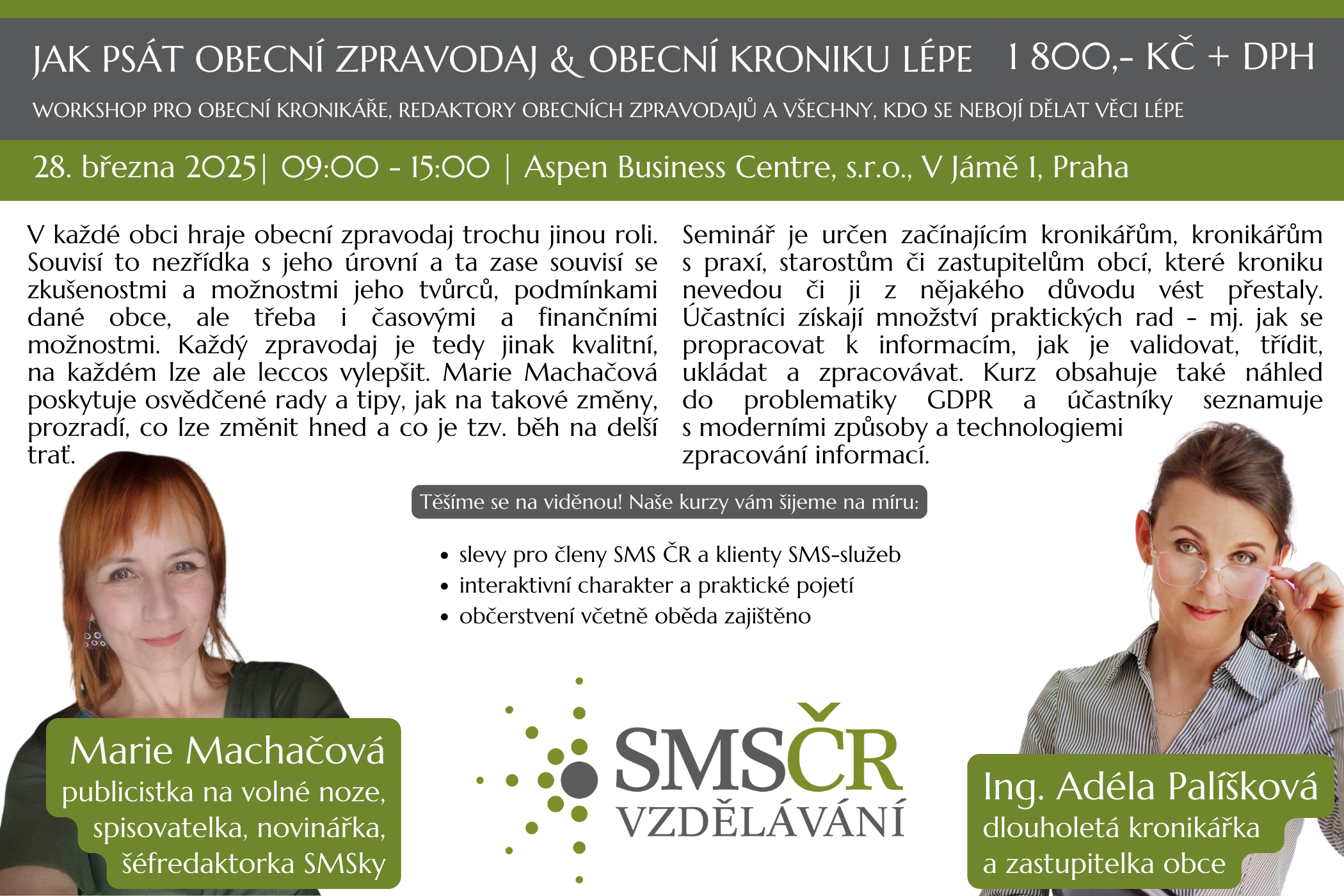 Jak psát obecní zpravodaj & obecní kroniku lépe_Praha_březen 2025
